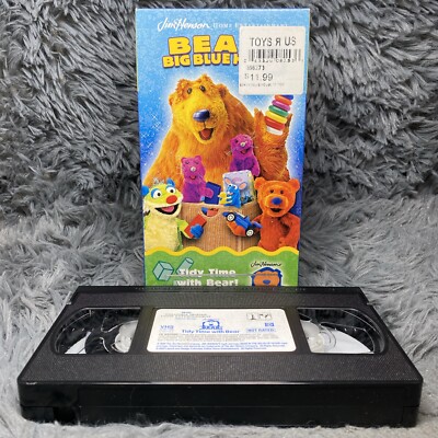 Bear In The Big Blue House Tidy Time With Bear VHS Tape 2002 Jim