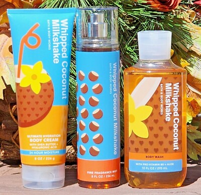 SUMMER~  WHIPPED COCONUT MILKSHAKE~Bath Body Work~YOUR CHOICE~SHIPS FREE!