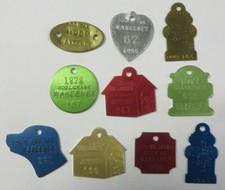 Vtg 1960's Lot Dog Tag License Tax Registration WaKEENEY, KANSAS Exonumia Tokens