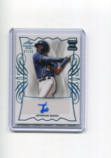 2021 Leaf Trinity Autographs Platinum Blue Jeferson Quero Rookie Auto 37/99
