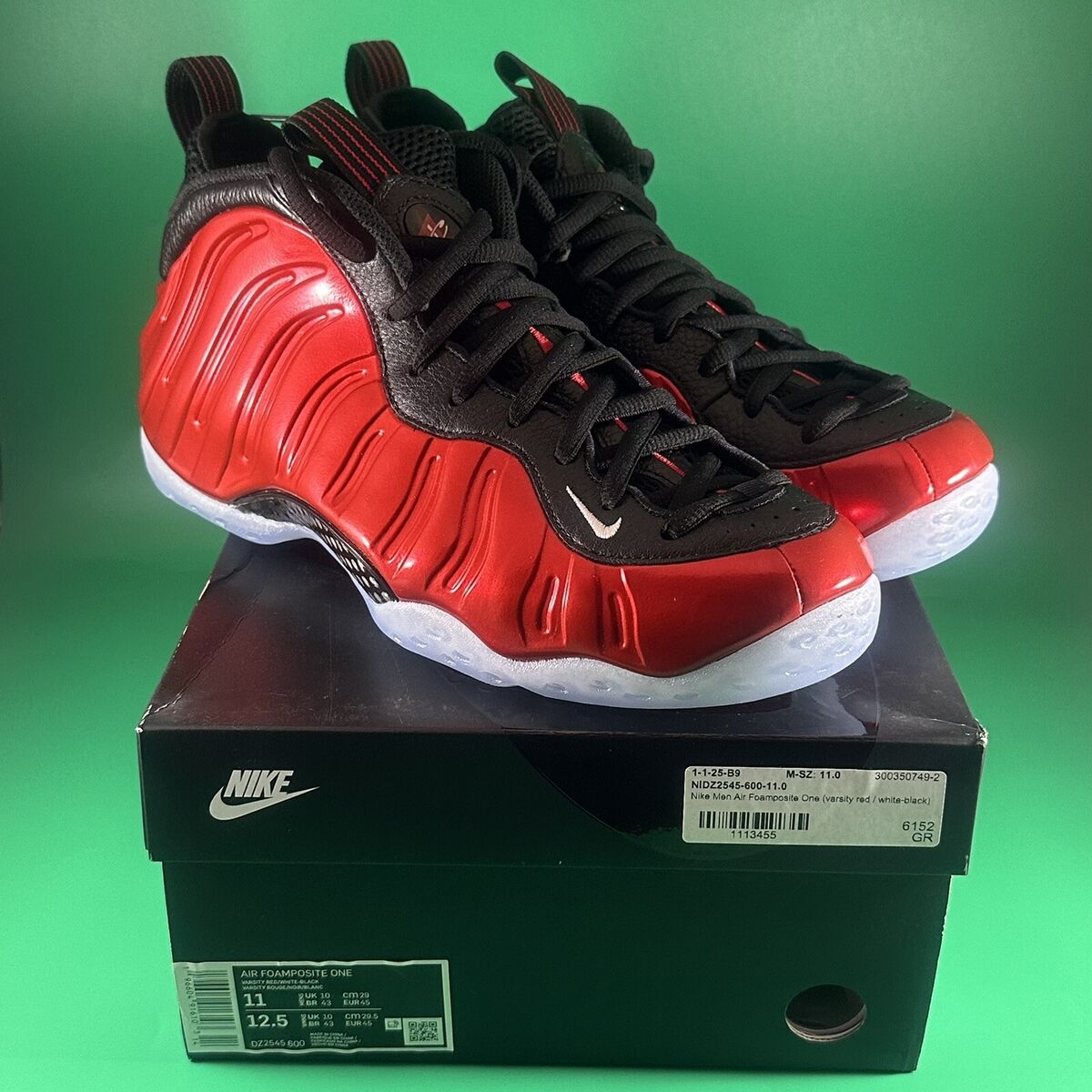 Size 11 - 2023 Nike Air Foamposite One Metallic Red Varsity Size 11 - 2023 Nike Air Foamposite One Metallic Red Varsity
