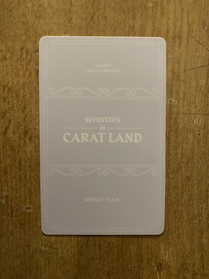KPOP SEVENTEEN 2nd Fan Meeting CARAT LAND 2018 Official Photocard