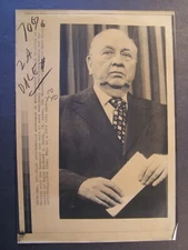 AP Wire Press Photo 1974 Mayor Richard J Daley 74 Northwestern Memorial Hospital