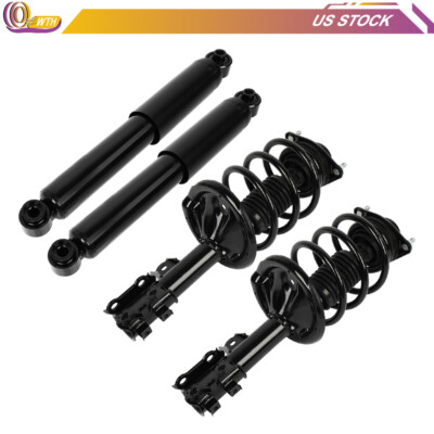 For 2010 - 2013 Kia Forte (4) Front Struts w/ Mount & Rear Shocks Absorber Kits