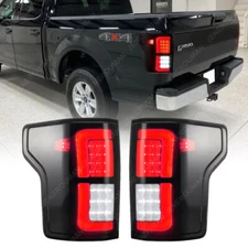 Smoke Black LED Tail Lights For 15-20 Ford F-150 F150 XL XLT Rear Lamp Taillight