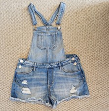 Mädchen Jeanshose  Blau Gr.158 Latzhose Loch...