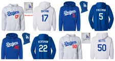 Baseball Player Hoodie Freeman Kershaw Betts Outman - Custom Name & # available