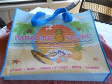 Paradise Found Tote Bag w/ Snap Closure Authentic Collectors Beach 