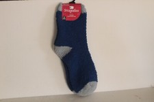 Snugadoo Fuzzy Slipper Socks Royal Blue Cozy Socks, 1 Pair, Free Shipping