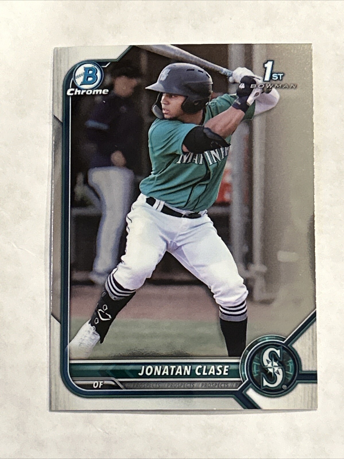 2022 Bowman Chrome #BCP-118 Jonatan Clase 1st Bowman Seattle Mariners