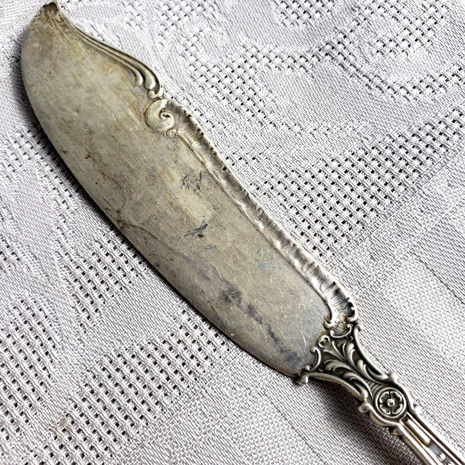 MECHANICS STERLING CO Watson 1896 CHERUB Silver 6.5" Master Butter Knife Vintage