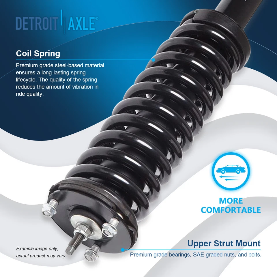 Front Struts with Coil Spring Tie Rods Assembly for 1995 - 2004 Toyota Tacoma - Изображение 3 из 4