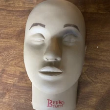 BHD BEAUTY (Eyelash Practice Training Head) for Makeup Cosmetology (Dark Brown)