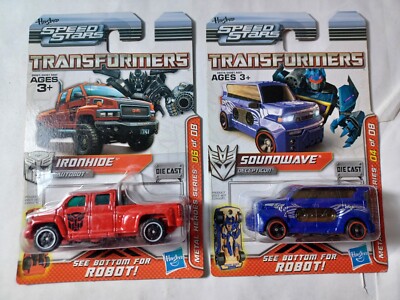 Hasbro Transformers Speed Stars Ironhide & Soundwave Metal Heroes Series Diecast