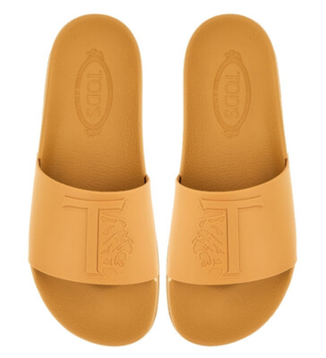 TOD'S MONOGRAM LOGO SLIDES SANDALS MEN SHOES MADE IN ITALY