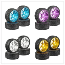 1/8 On-Road Car Buggy Rubber rubber Tyre Tires & Metal aluminum Wheel Rim Hub 