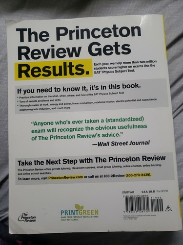 College Test Preparation Ser.: Cracking the SAT Physics Subject Test ...