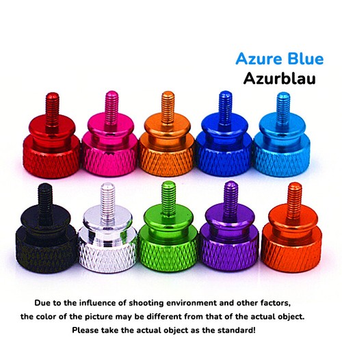 M6 Knurled Thumb Screws Aluminium Hand Grip Knob Bolts High Type - DIN 464 - Picture 8 of 13