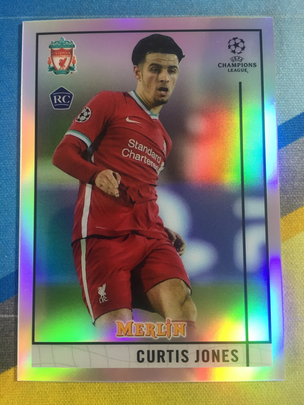 2020-21 Topps Merlin Chrome Soccer CURTIS JONES #41 Rookie Refractor