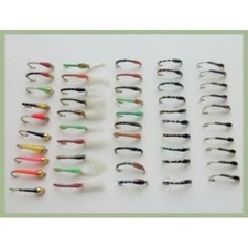 50 Epoxy Buzzer Fishing Flies, Mixed buzzer multipack, sizes 10/12/14/16