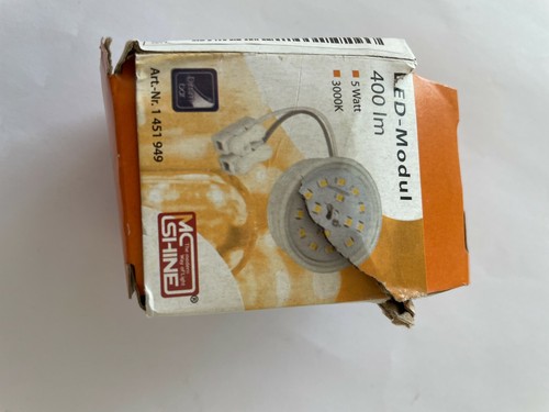 LED Modul 5W 400 Lumen 230V 50x23mm warmweiß dimmbar Verpackung beschädigt - Bild 3 von 3