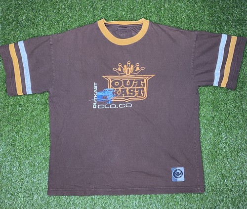 Vintage Outkast Clothing Co Shirt Size XL Big Boi Andre 3000 Cadillac Brown