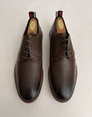 Ben Sherman Brent Plain Toe Leather Derby Dress Shoe NEW Ben Sherman Brent Plain Toe Leather Derby Shoe - Dark  main image 2