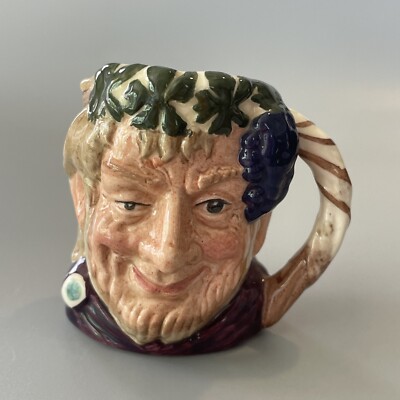 Royal Doulton Small Toby Mug BACCHUS D6521 Character Jug Vintage Cup 2 