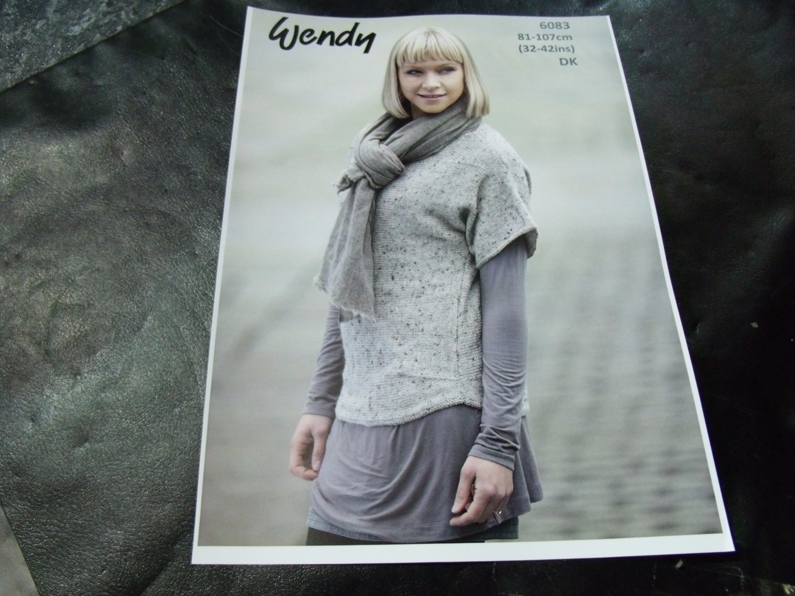 Wendy Double Knit Scoop Hem Sweater Pattern  6083 81 - 107 cm