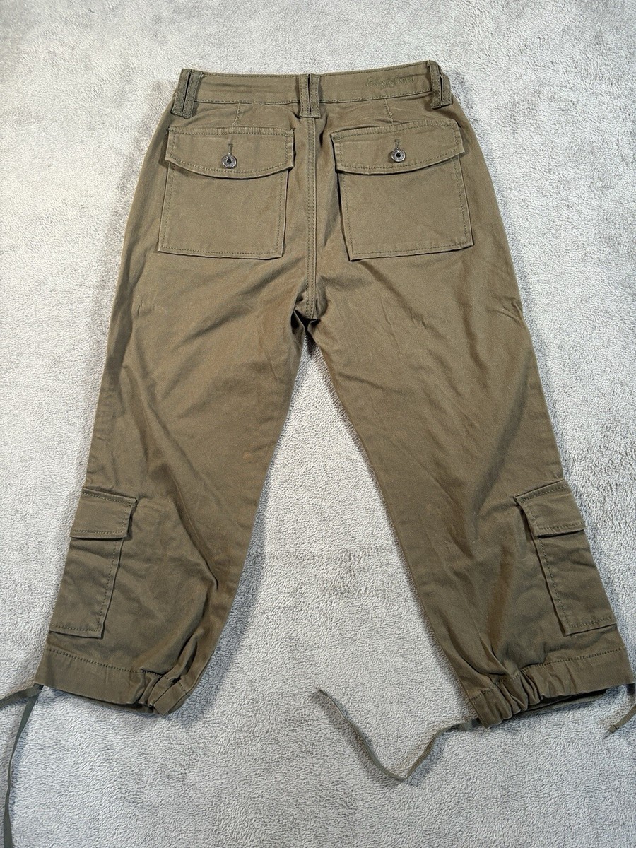 Ethyl Cargo Pants Women's 6 Olive Green Classics Cotton