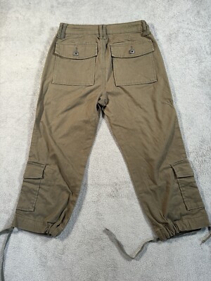 Ethyl Cargo Pants Women's 6 Olive Green Classics Cotton