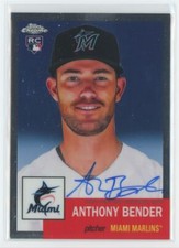 2022 Topps Chrome Platinum Anniversary Autographs Anthony Bender RC Auto Miami