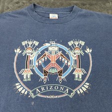 Arizona T Shirt Vintage 1993 Southwestern Native American Short Sleeve Men Large
