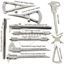Dental Sliding Vernier Caliper Measuring Gauges Orthodontic Implantology Lab