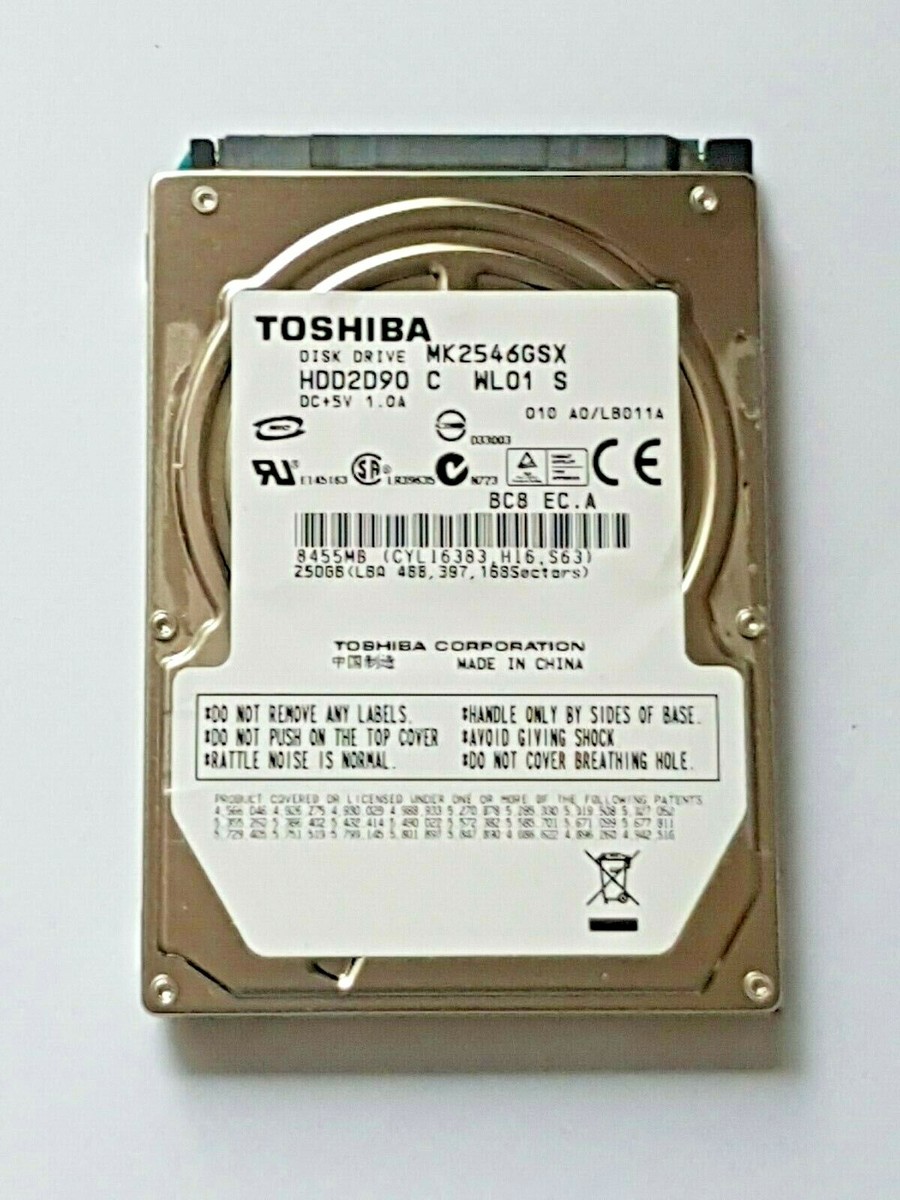 250GB SATA TOSHIBA MK2546GSX 5400RPM 8MB 2.5
