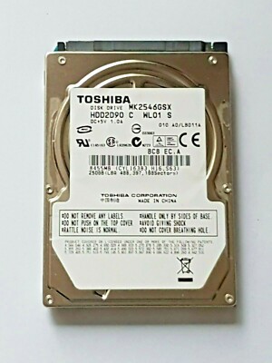 250GB SATA TOSHIBA MK2546GSX 5400RPM 8MB 2.5