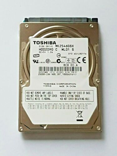 250 GB SATA Toshiba MK2546GSX 5400 RPM 8MB 2.5 