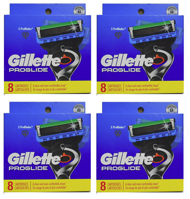 Gillette Fusion5 Proglide (Fits Power) Razor Blade Refills, 32 Cartridges - USA
