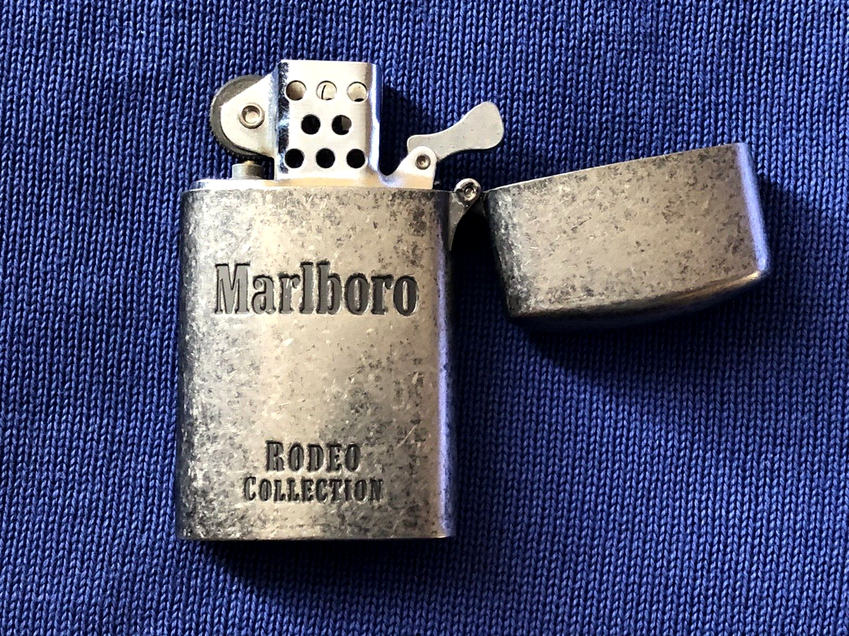 VINTAGE Petrol lighter Marlboro RODEO COLLECTION | eBay