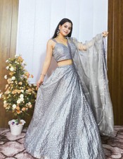 Exclusive Heavy Kasturi Crep Silk Lehenga Choli With Dupatta For Reception