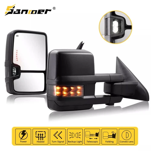 Power Heated Towing Mirrors Amber Signals for 2009-2018 Dodge Ram 1500 2500 3500