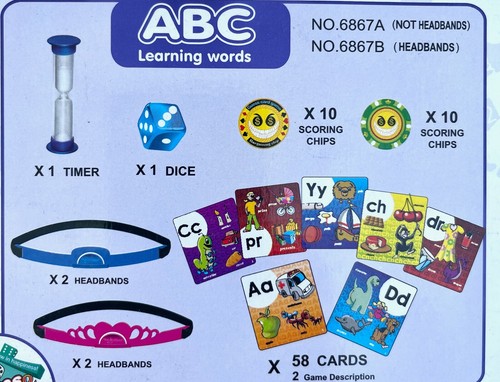 Clueless ABC Learning Words Game Asking questions Find out what's on your head - Picture 3 of 6