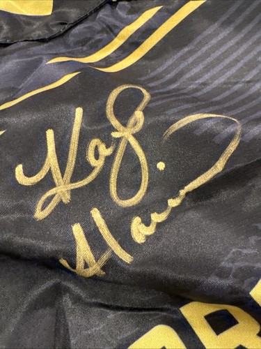 Kayla Harrison firmato UFC Venum Trunks & Olympic Gold Glove entrambi adesivi PSA COA - Foto 5 di 7