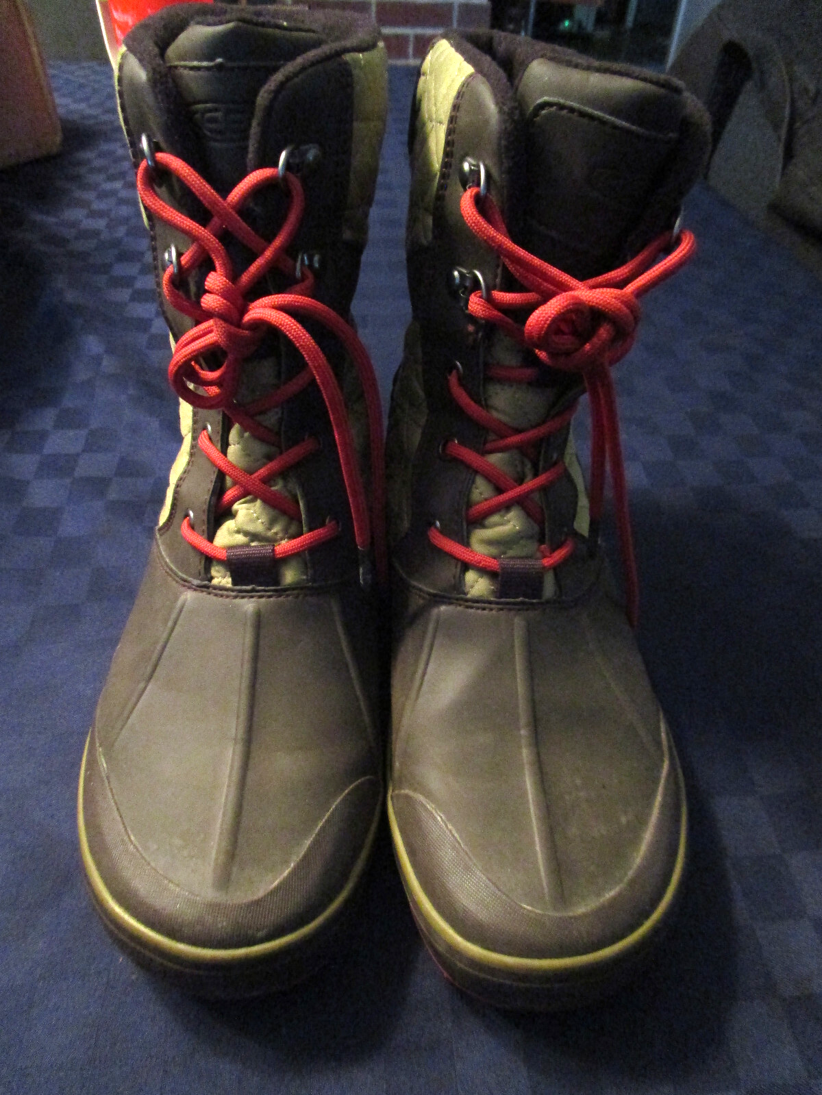 STIVALI DONNA KEEN "HEAT" 20 GRADI USATI IN OTTIME CONDIZIONI. OLIVA MARRONE TAGLIA 9 5