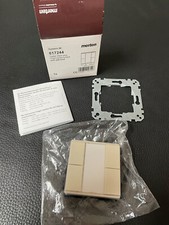 Merten KNX Pulsante 2 scomparti più sistema M, bianco crema, lucido, 617244