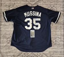 Mike Mussina New York Yankees Autographed Signed Majestic Jersey Sz 2XL JSA COA