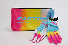 Easton Walk-Off Ethos Locked-In "Hype Fire" Batting Gloves - Youth Medium - NEW