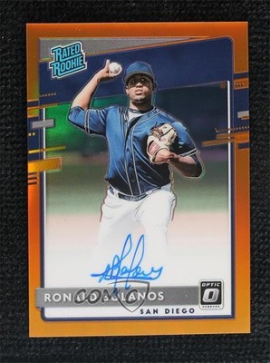2020 Panini Donruss Optic Orange Prizm 58/99 Ronald Bolanos #RRS-RB Auto 0vs5
