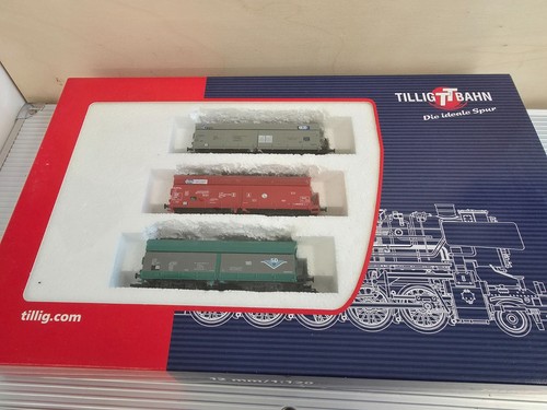 Tillig 01481 Selbstentladewagen SET, Fals der PKP/CD/ZSR,  Epoche: V | Condition: Gebraucht