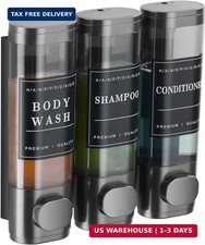Shower Soap Dispenser Wall Mounted No Drill Shampoo Dispenser for Shower Wall Sh